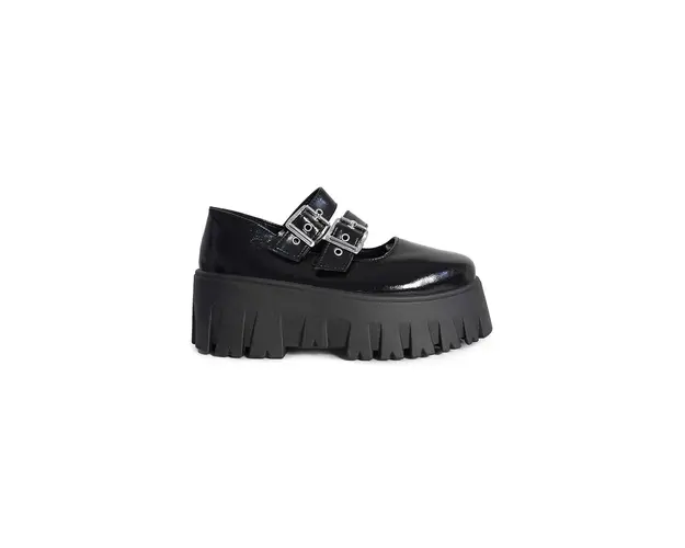 Altercore pantof Skarde femei, culoarea negru, cu platforma, Skarde