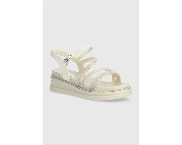 GOE sandale femei, culoarea bej, cu platforma, NN2N4253