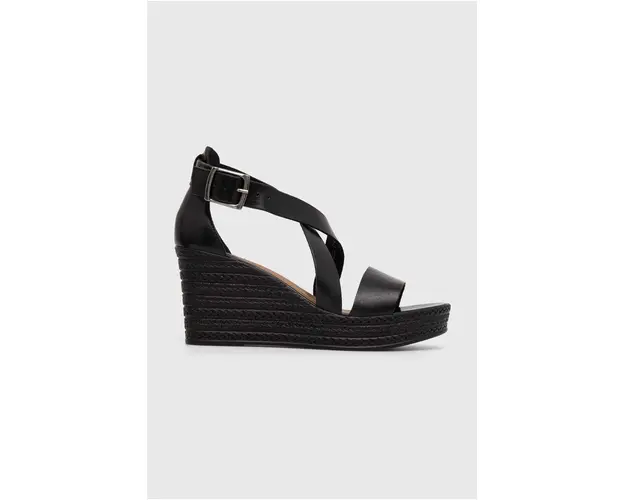 Wojas sandale de piele 7615751 culoarea negru