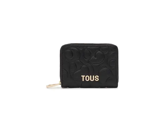 Tous portofel de piele femei, culoarea negru 2002025051