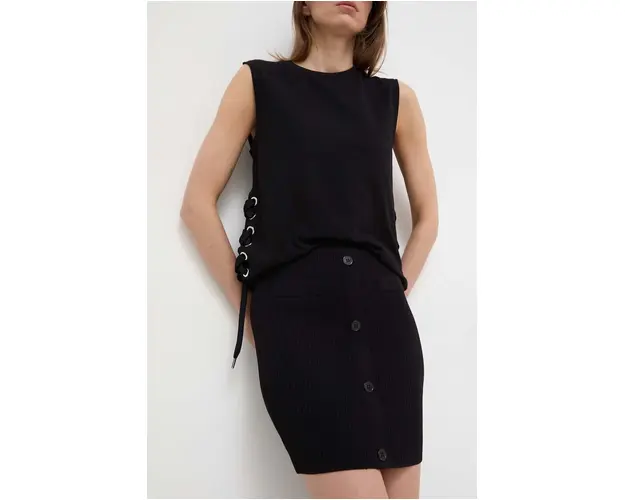 Silvian Heach fusta culoarea negru, mini, creion