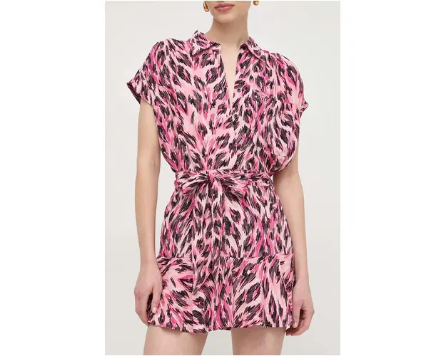 Silvian Heach fusta culoarea roz, mini, evazati