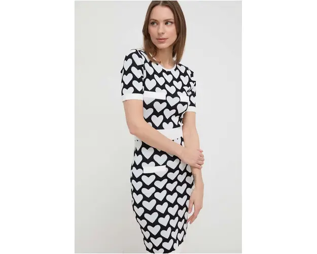 Silvian Heach rochie culoarea negru, mini, mulata