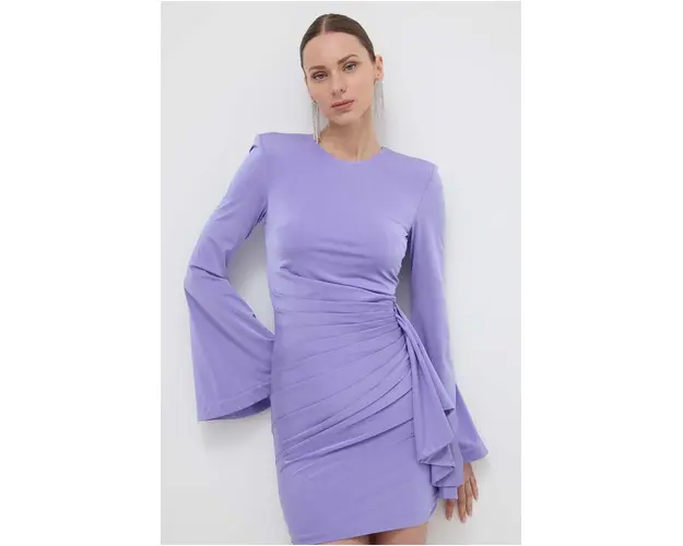 Silvian Heach rochie culoarea violet, mini, mulata