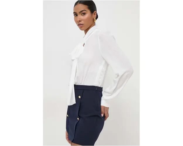 Silvian Heach rochie culoarea alb, mini, mulata