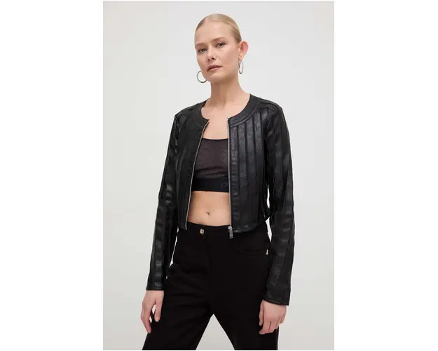 Silvian Heach geaca femei, culoarea negru, de tranzitie