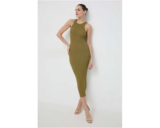 Silvian Heach rochie culoarea verde, maxi, mulata
