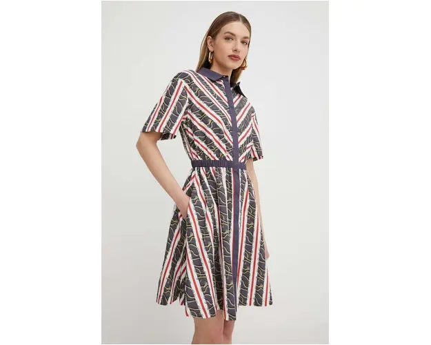 Silvian Heach rochie din bumbac mini, evazati