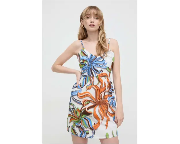Silvian Heach rochie din bumbac mini, evazati