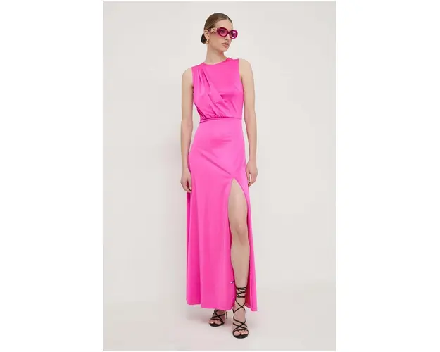 Silvian Heach rochie culoarea roz, maxi, drept