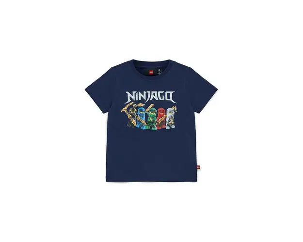 Lego tricou de bumbac pentru copii culoarea albastru marin, cu imprimeu