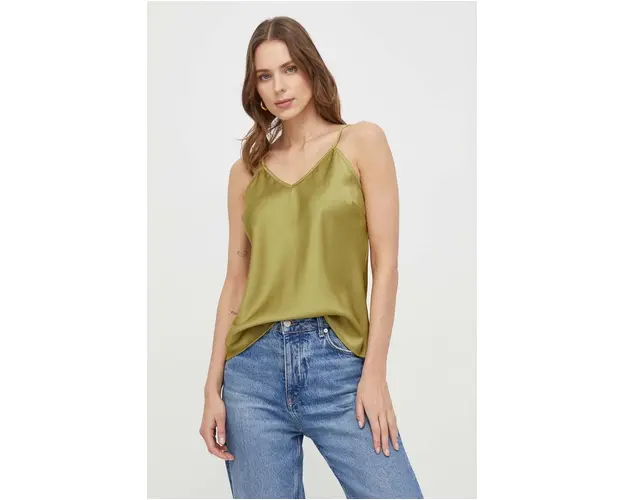 Silvian Heach top femei, culoarea verde