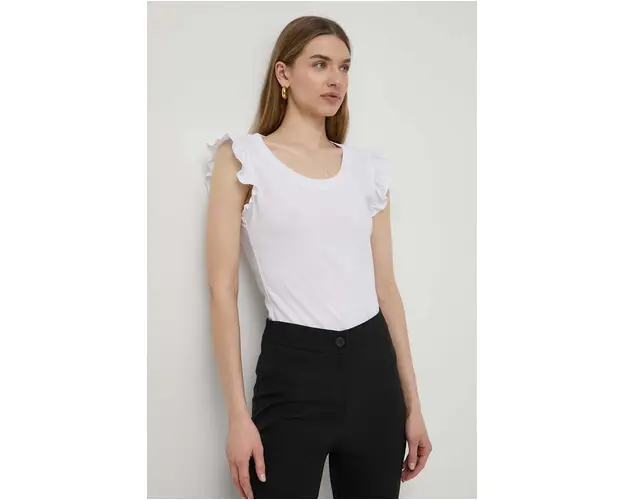 Silvian Heach tricou femei, culoarea alb