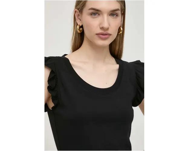Silvian Heach tricou femei, culoarea negru