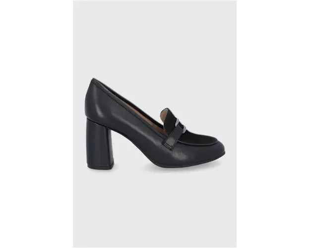 Wojas Pantofi de piele femei, culoarea negru, cu toc drept