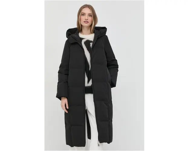 Liviana Conti geaca de puf femei, culoarea negru, de tranzitie
