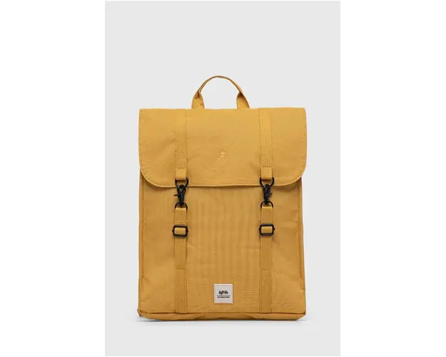 Lefrik rucsac culoarea galben, mare, modelator