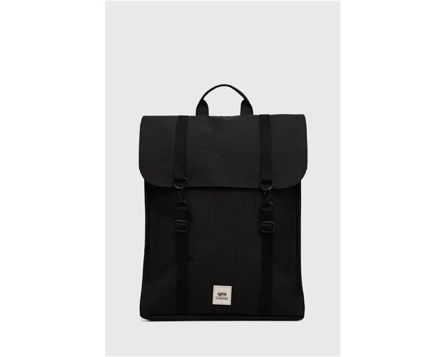 Lefrik rucsac culoarea negru, mare, neted