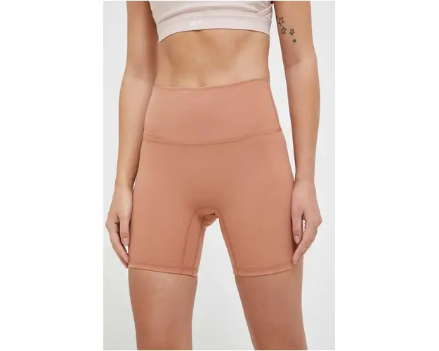 JOYINME pantaloni scurti de yoga Oneness culoarea portocaliu, neted, high waist