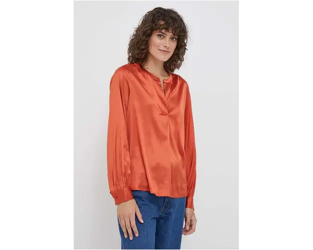 Mos Mosh bluza femei, culoarea portocaliu, neted