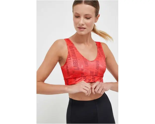 LaBellaMafia sutien sport Zero culoarea rosu, modelator