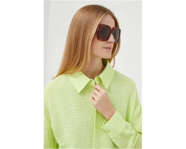 Rich & Royal camasa femei, culoarea verde, cu guler clasic, relaxed