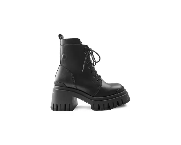 Altercore bocanci Lacerta femei, culoarea negru, cu toc drept, Lacerta.Vegan
