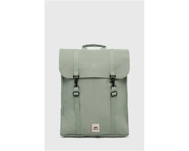 Lefrik rucsac culoarea verde, mare, neted