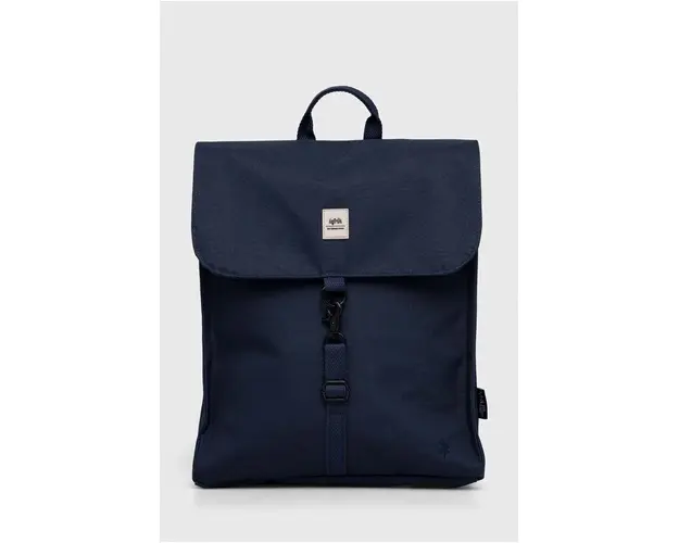 Lefrik rucsac culoarea albastru marin, mare, neted