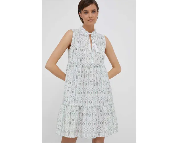 Rich & Royal rochie din bumbac mini, evazati