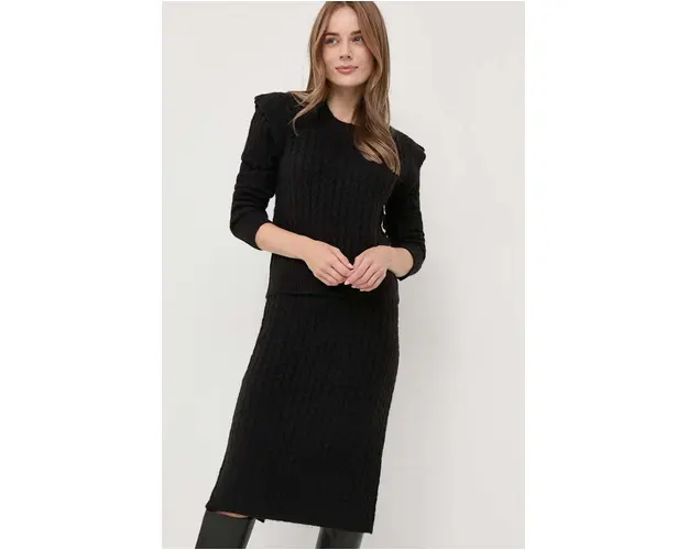 Silvian Heach pulover femei, culoarea negru