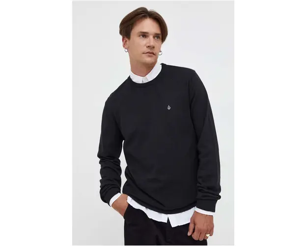 Volcom pulover barbati, culoarea negru, light