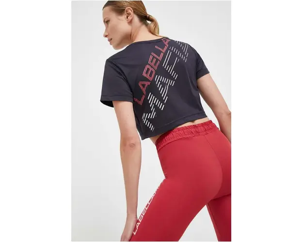 LaBellaMafia tricou de antrenament Essentials culoarea gri