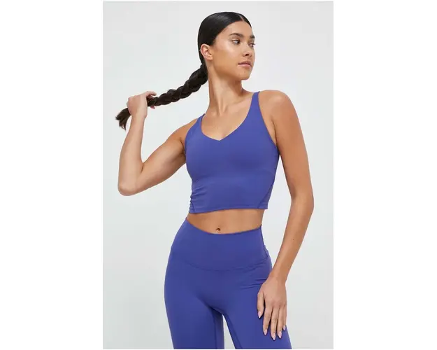JOYINME top de yoga Grace culoarea albastru marin