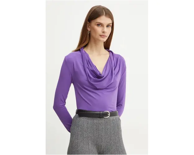 Silvian Heach bluza ROSIZ femei, culoarea violet, neted, GPA24130BL