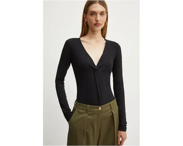 Silvian Heach tricou RETEDI femei, culoarea negru, GPA24299TS