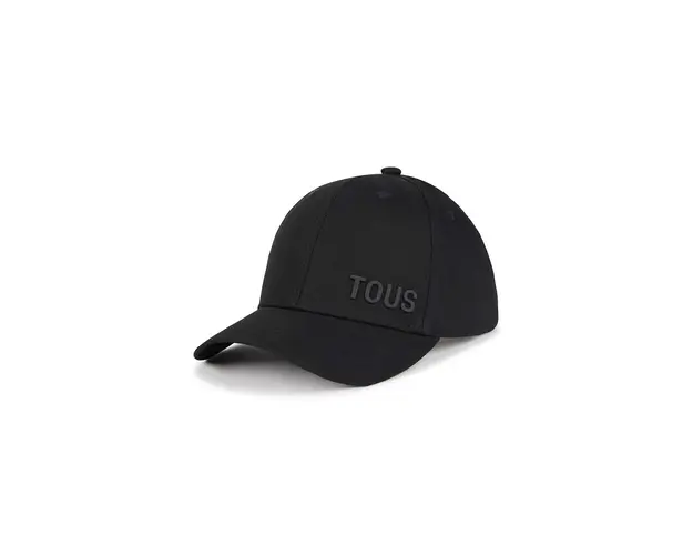 Tous sapca de baseball din bumbac culoarea negru, neted, 2002136151