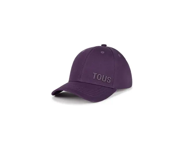 Tous sapca de baseball din bumbac culoarea violet, neted, 2002136130