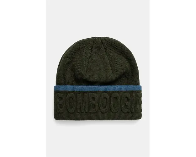 Bomboogie caciula culoarea verde, din tricot gros, LU8280TZVA3