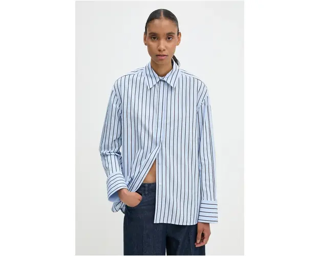 Day Birger et Mikkelsen camasa Aya - Contemporary Stripe RD femei, cu guler clasic, relaxed, DAY65243340