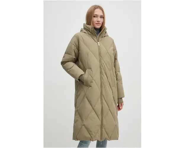 Mos Mosh geaca de puf femei, culoarea verde, de iarna, oversize, 164340