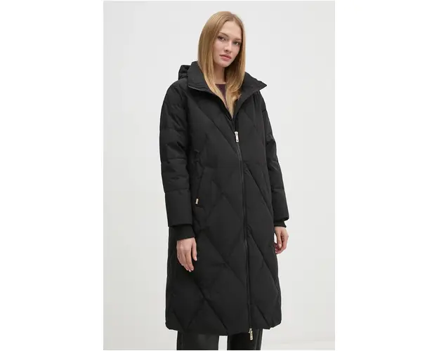Mos Mosh geaca de puf femei, culoarea negru, de iarna, oversize, 164340