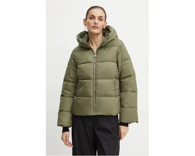 Silvian Heach geaca STEUR femei, culoarea verde, de iarna, GPA24048PI