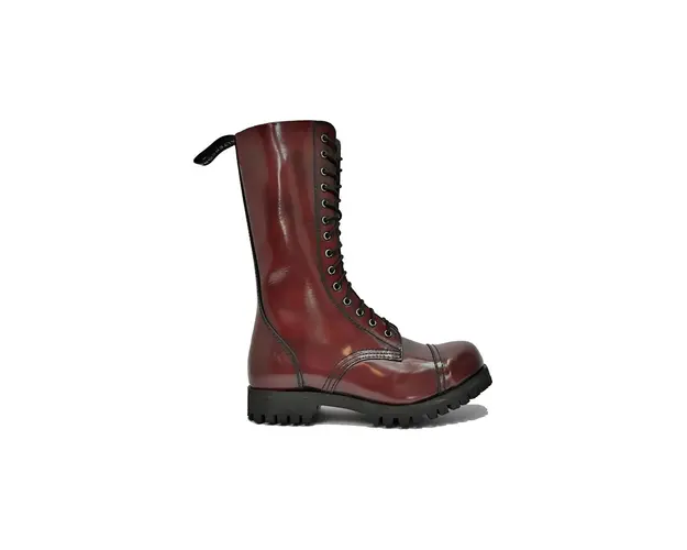 Altercore bocanci de piele 552 femei, culoarea bordo, cu toc plat, 552
