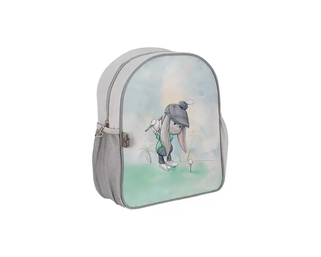 Effiki ghiozdan copii Golfista culoarea verde, mic, cu imprimeu, Plecak