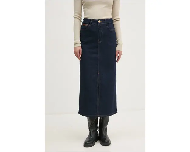 Mos Mosh fusta jeans midi, drept, 164840