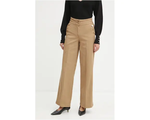 Silvian Heach jeansi HARY (DYANA) femei, culoarea verde, GPA24305JE