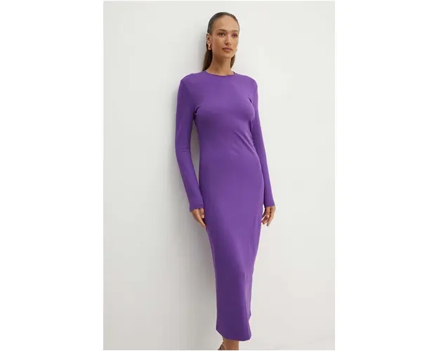 Liviana Conti rochie culoarea violet, maxi, drept, F4WI22