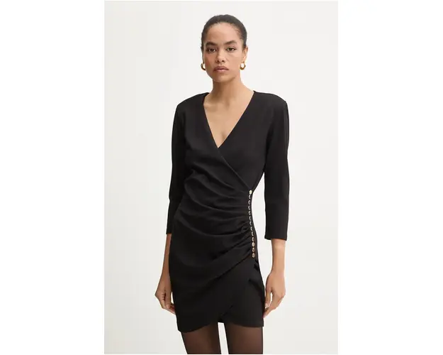 Blugirl Blumarine rochie culoarea negru, mini, mulata, RF4180.J4762