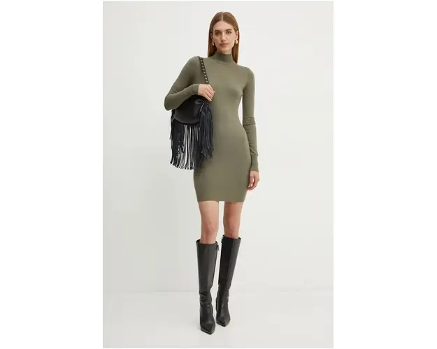 Silvian Heach rochie BENEL culoarea verde, mini, mulata, GPA24307VE